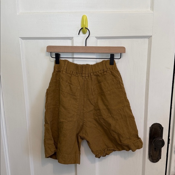Notperfectlinen NPL Bronze brown high rise shorts - Picture 4 of 4